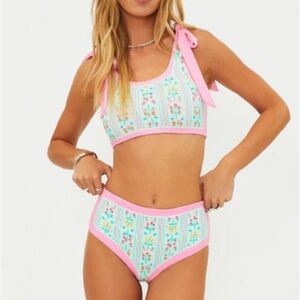 Beach Riot Francis + Marcella Bikini Set in Fruit Blooms